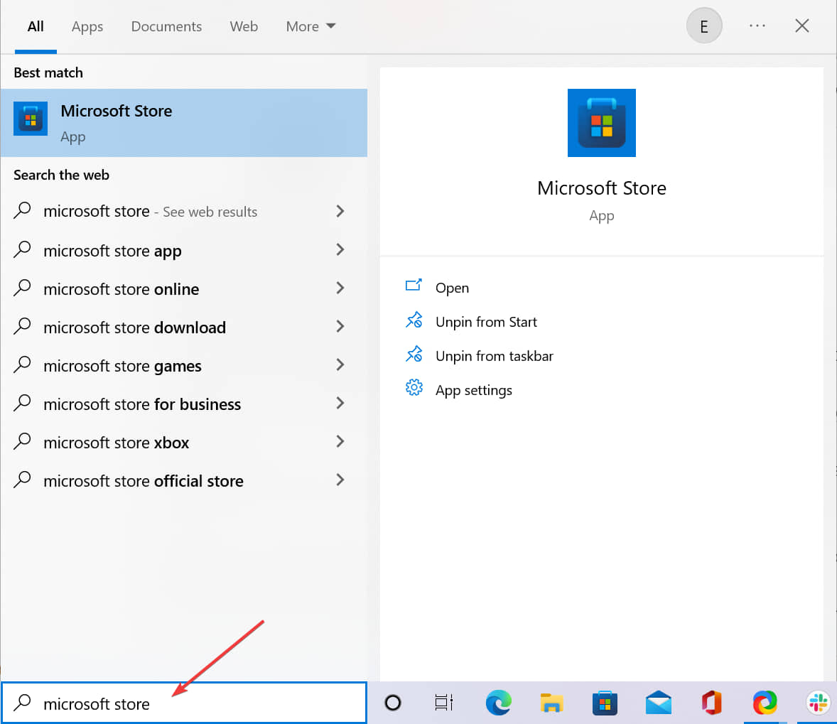 Поиск Clipchamp в Microsoft Store
