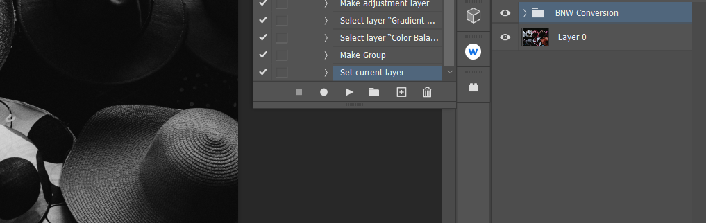 Кнопка остановки записи экшена