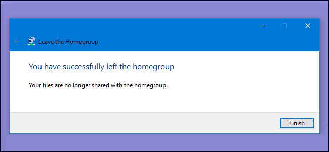Удаление ПК из HomeGroup в Windows