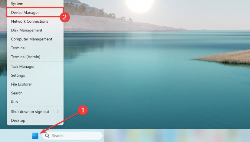 Диспетчер устройств Windows: контекстное меню