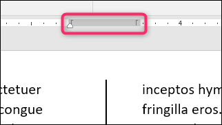 Иллюстрация маркеров на линейке для редактирования колонок