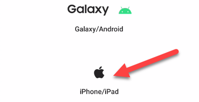 Выберите «iPhone/iPad» как источник.
