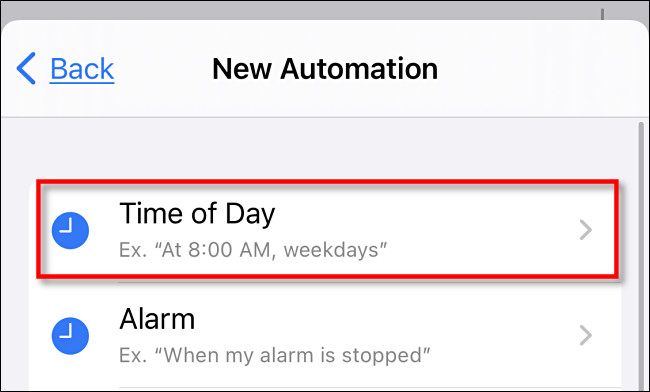 In iPhone Shortcuts, tap