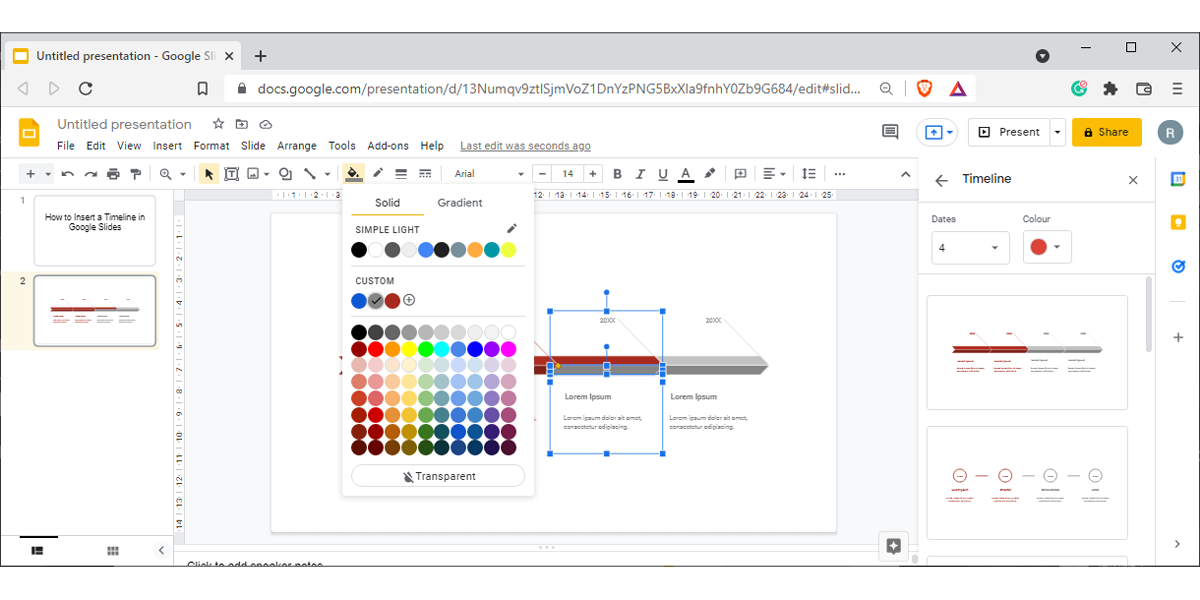Изменение цвета элементов в шаблоне