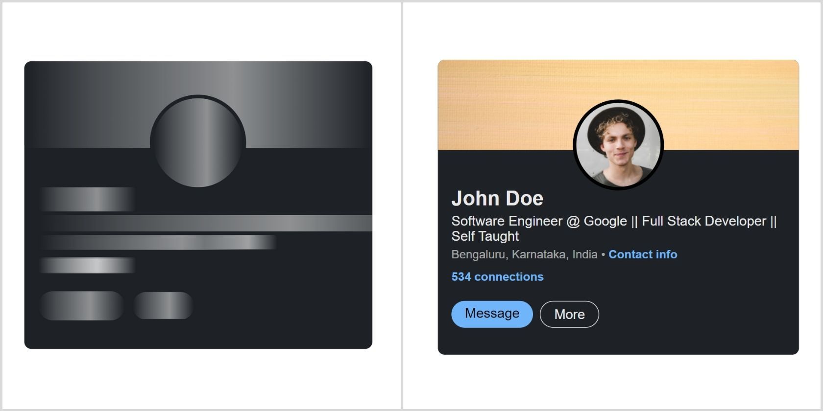 Скелетон-экран отключён после загрузки контента