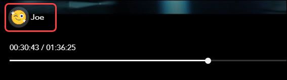 Эмодзи‑реакция всплывает на экране во время просмотра