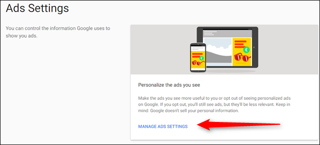 Управление настройками рекламы в Google