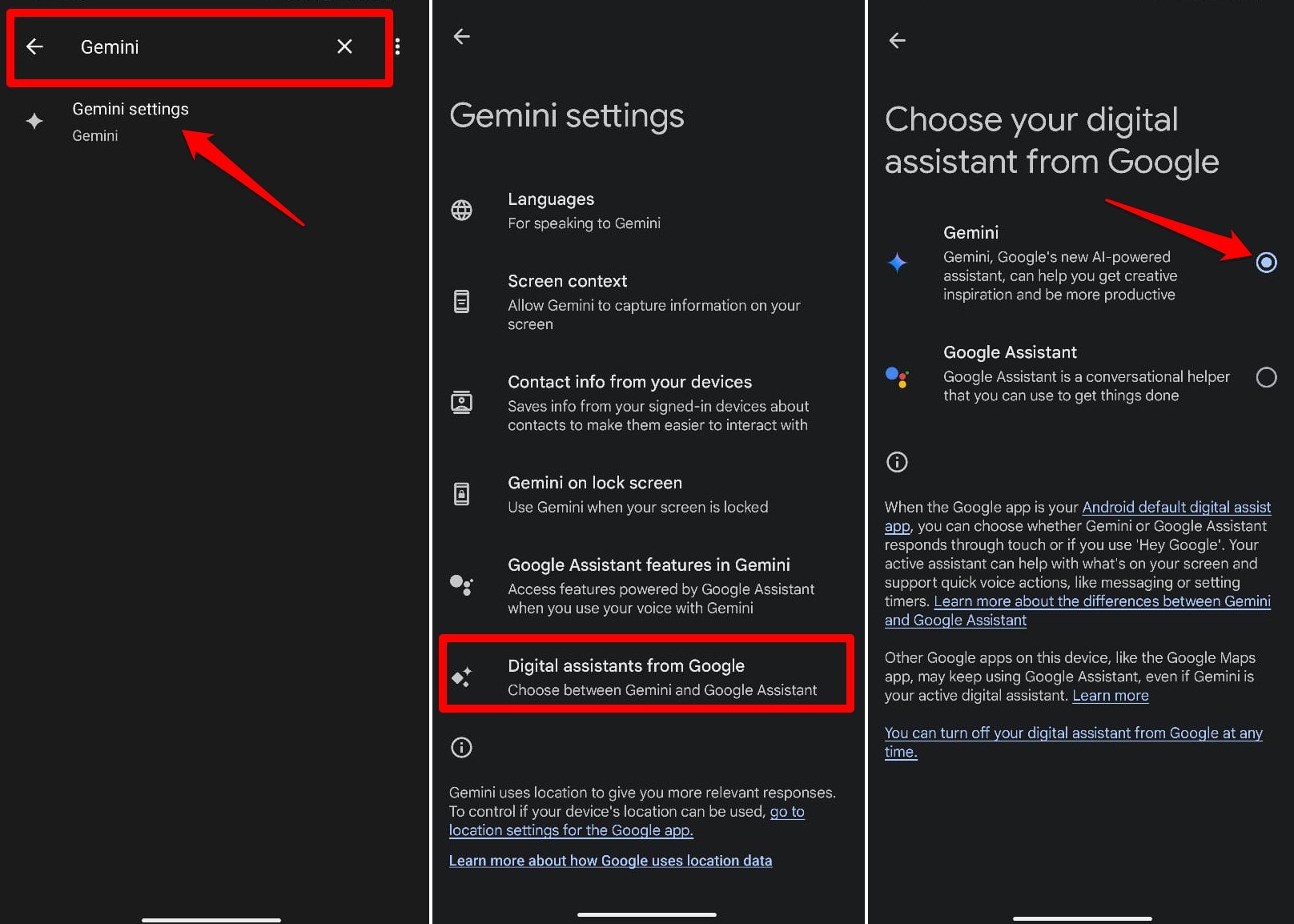 enable Gemini on Android 15