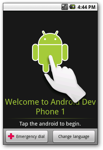 Экран приветствия Android