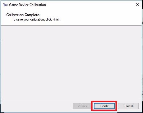 Фотография правого стика с видимыми процентными значениями после калибровки