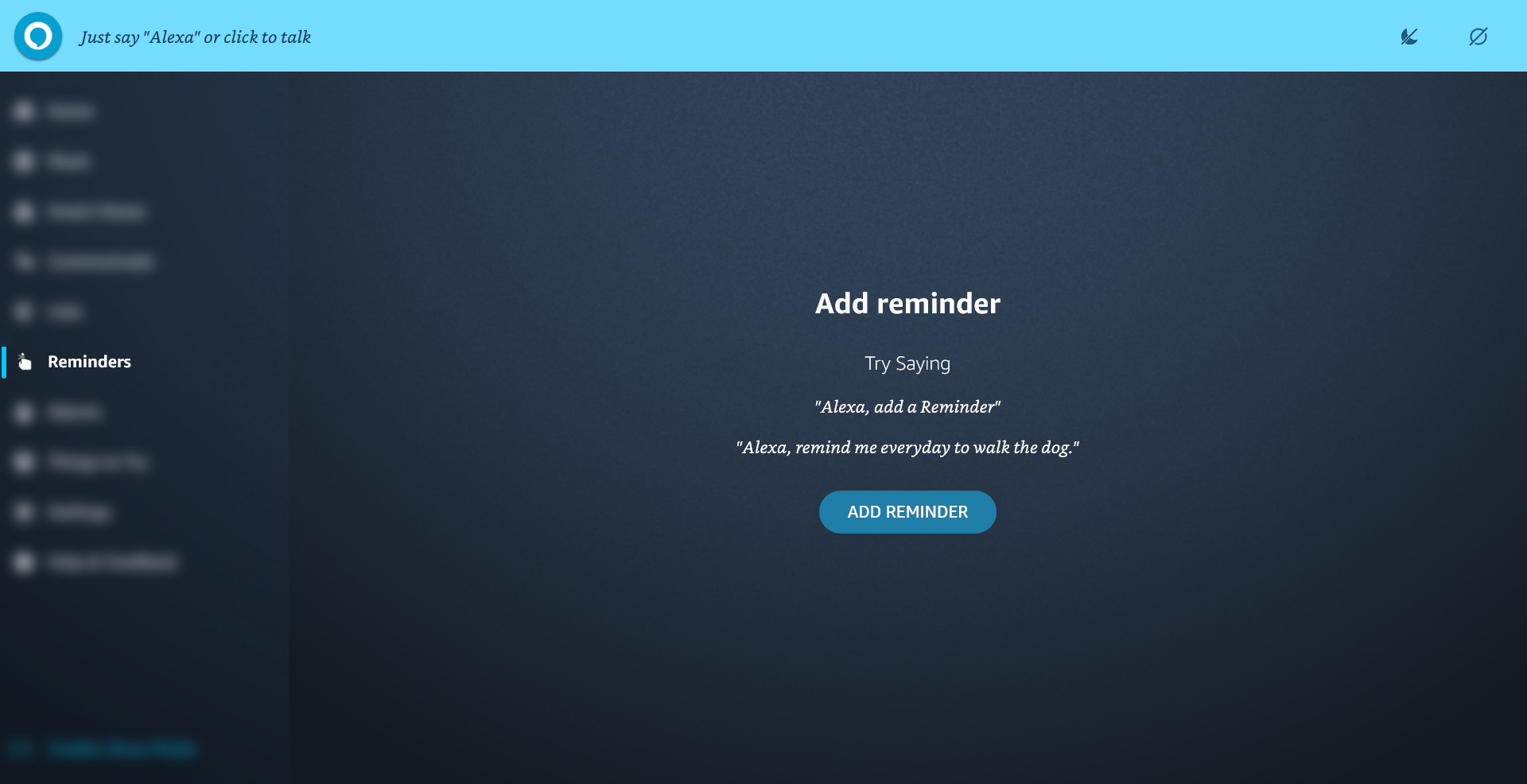 Напоминания в Alexa
