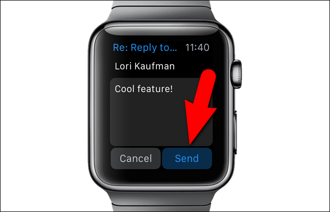 Отправка голосового ответа на Apple Watch
