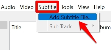 add subtitle file