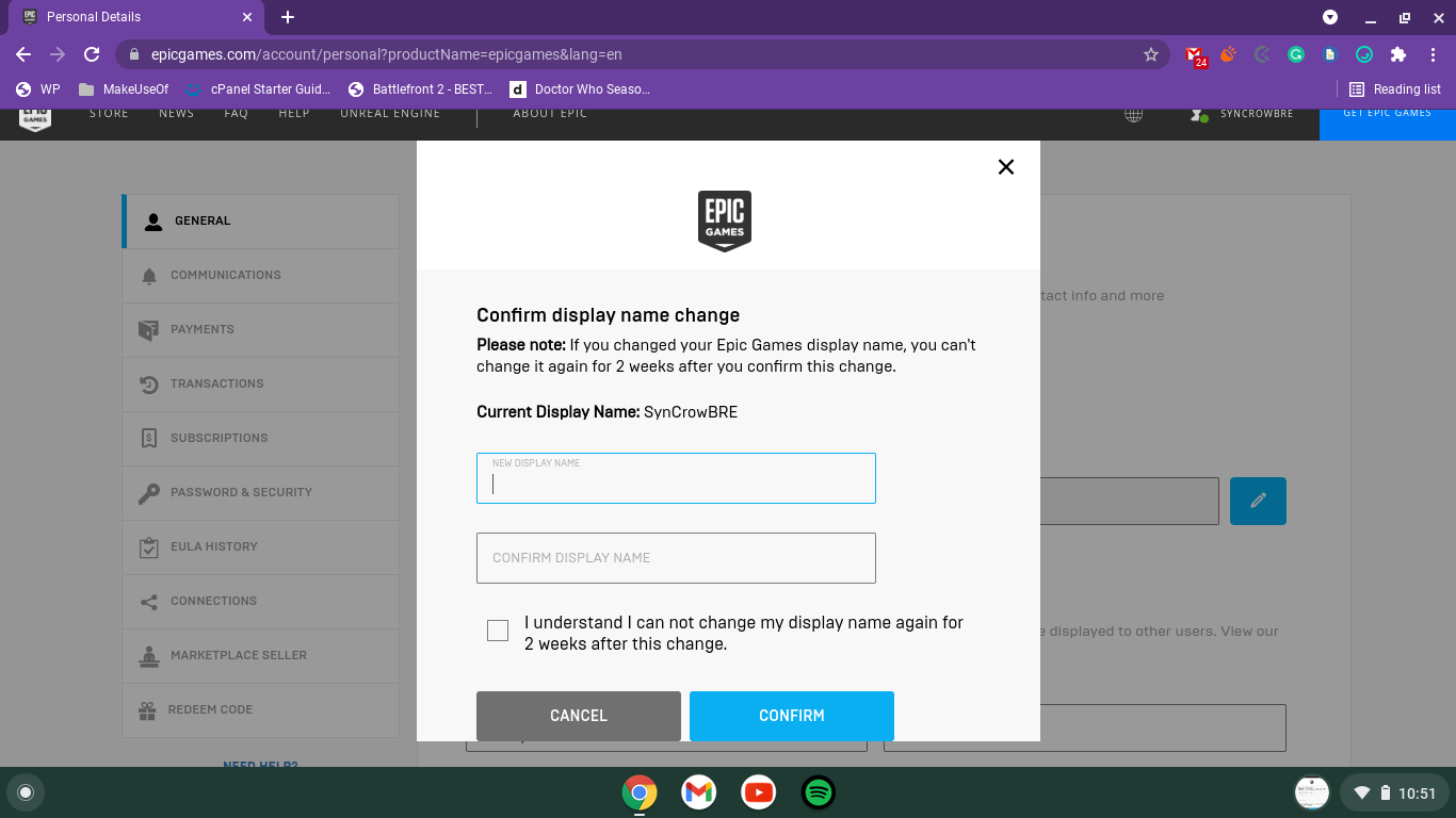 epic games change name