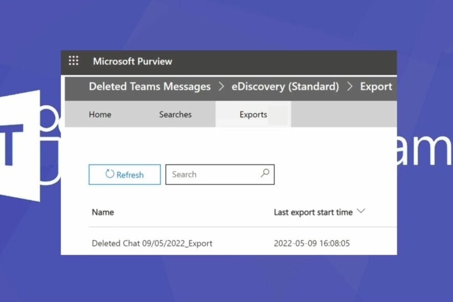 Восстановление удалённых сообщений в Microsoft Teams