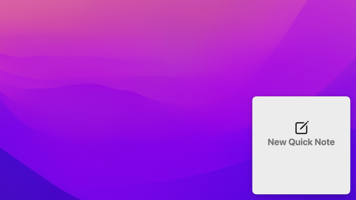 Quick Notes в macOS Monterey — отключение и настройка
