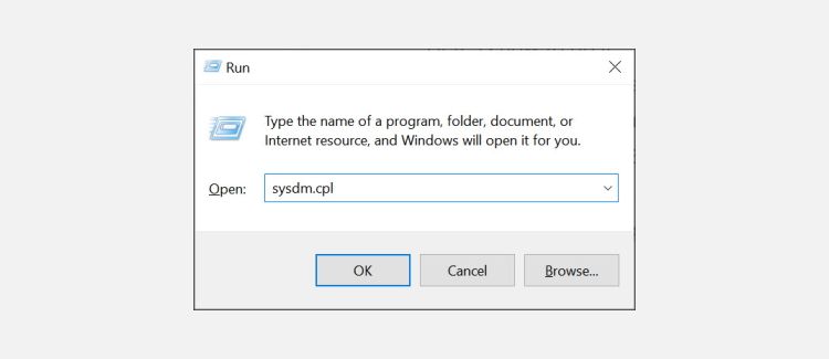 system properties run command
