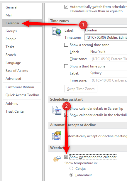 1 - Calendar - Weather