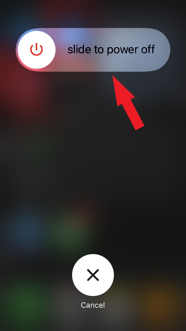 Выключение iPhone