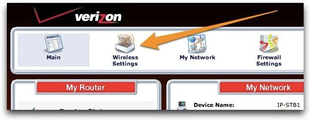 Страница настроек беспроводной сети в интерфейсе роутера