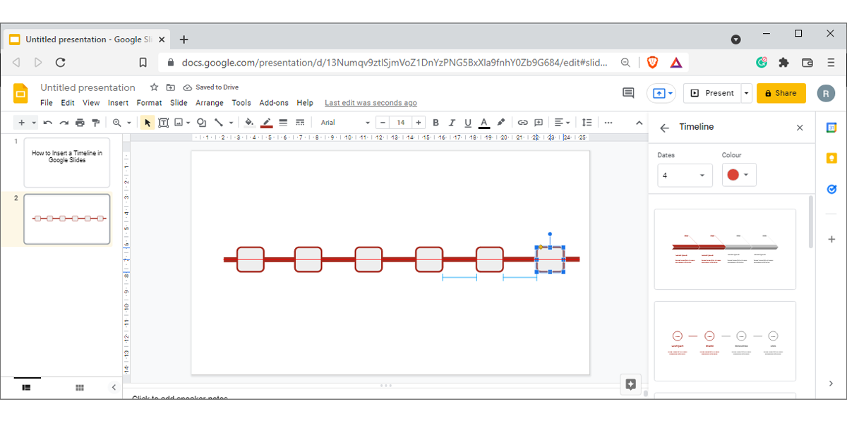 Выровненные по оси маркеры дат