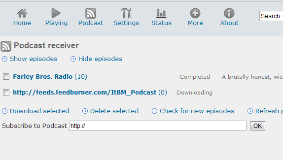 Пользовательский интерфейс и список треков
