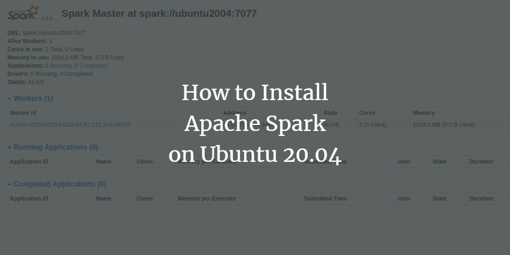 Установка Apache Spark на Ubuntu 20.04