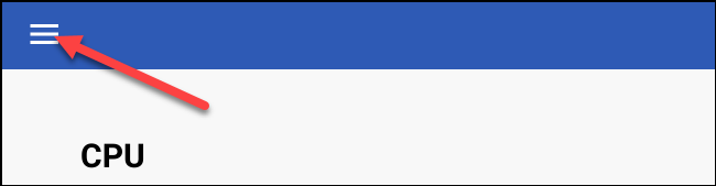 меню System Internals слева вверху
