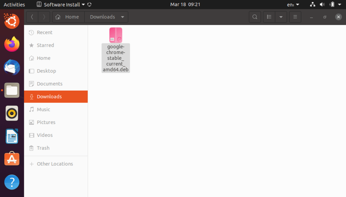 DEB-пакет Google Chrome