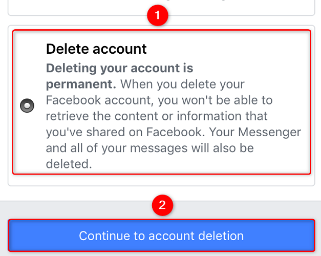 Удалите аккаунт Facebook на iPhone.