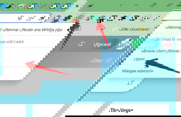 Chrome Extension Unpin
