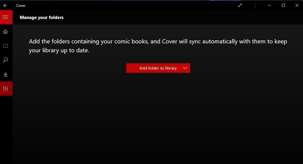Кнопка Add folder to library