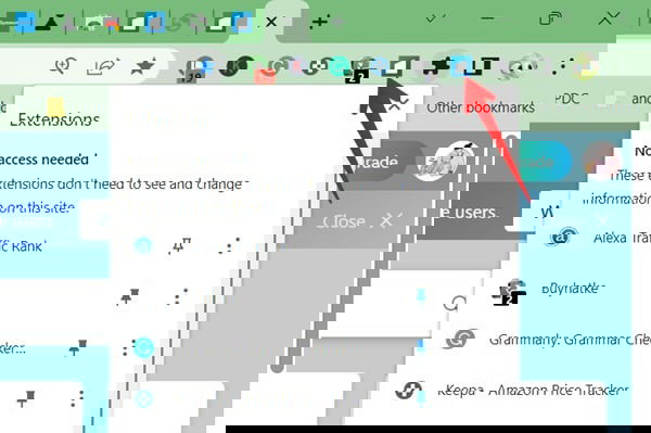 Chrome Extension Pinned