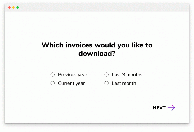 Интерфейс UberRun при загрузке инвойсов
