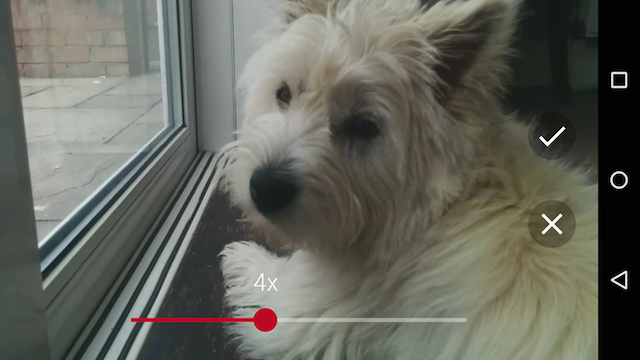 Выбор скорости для hyperlapse