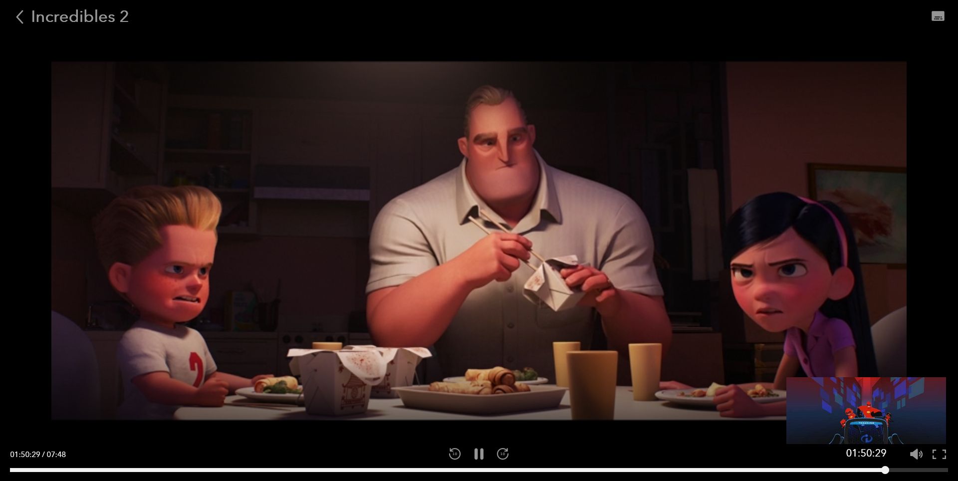 Пропуск вперёд в фильме «Суперсемейка 2» на Disney+