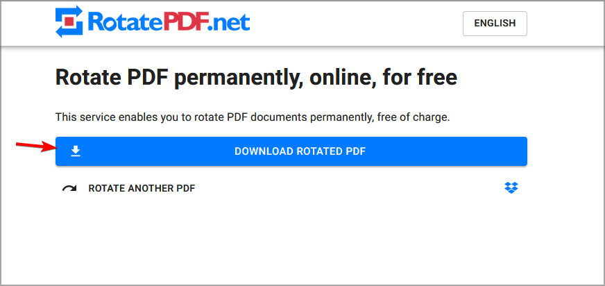Кнопка скачивания повернутого PDF