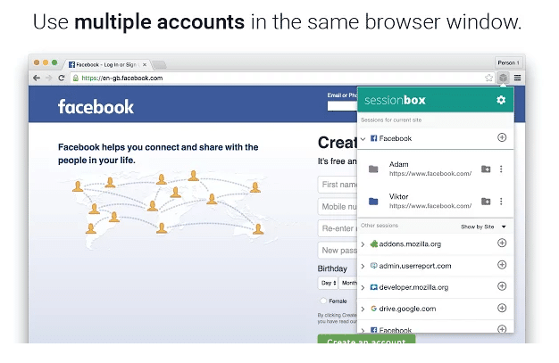 Chromeで一つのウィンドウに複数アカウントを管理する方法