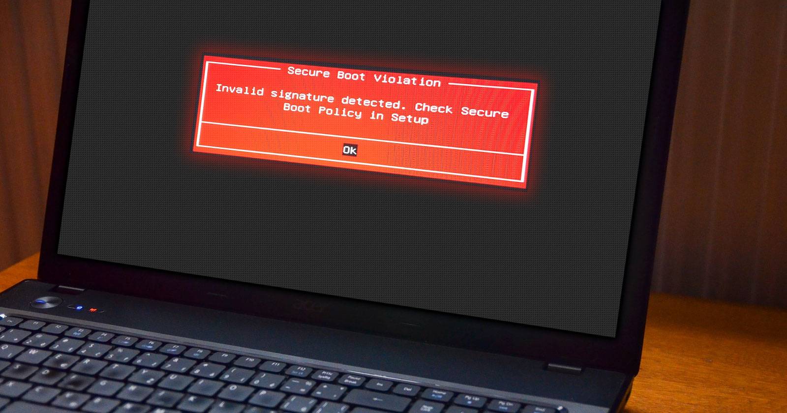 Отключение UEFI Secure Boot для установки другой ОС