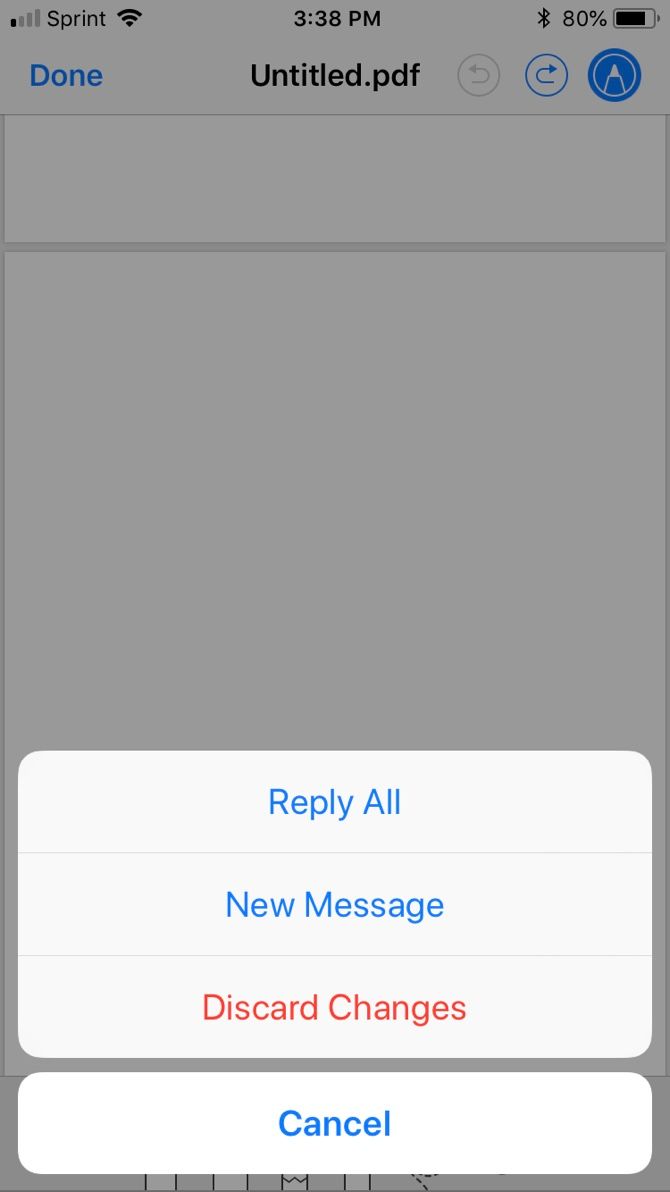 Annotate PDF reply iPhone