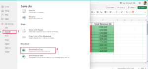 Загрузите копию документа Excel