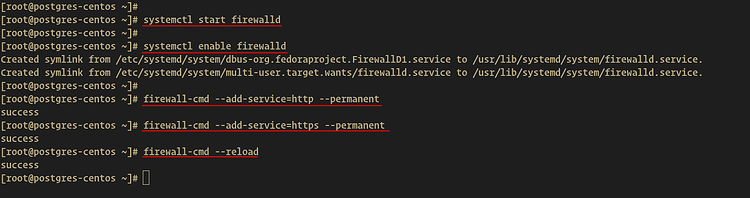 Настройка Firewalld для HTTP и HTTPS