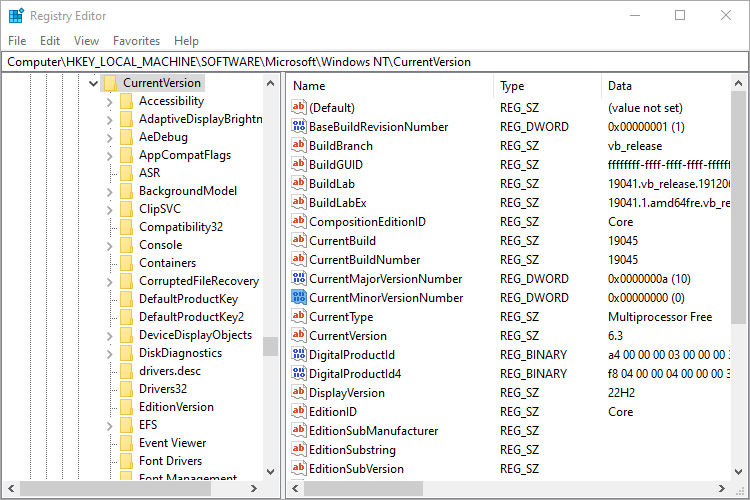 The Windows Product Key is hidden in the registry.