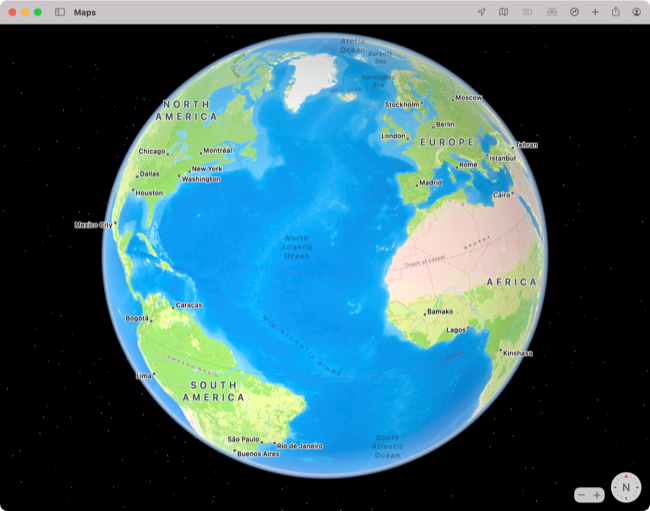 Скриншот Apple Maps на мобильном устройстве