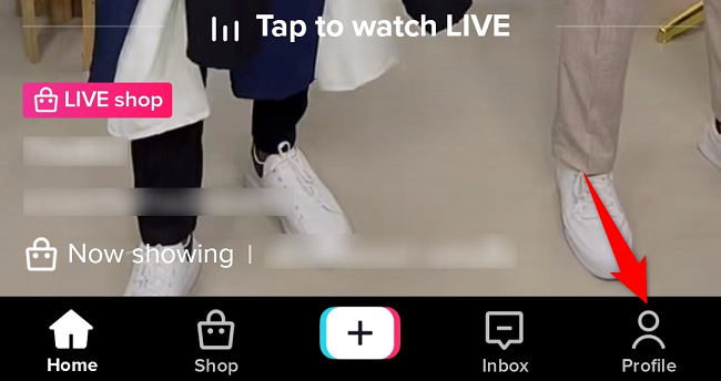 Кнопка Профиль в нижнем правом углу приложения