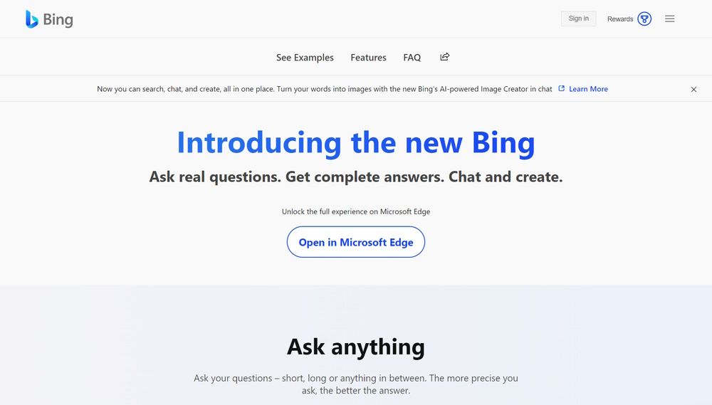 Bing с ИИ: диалоговый поиск Prometheus