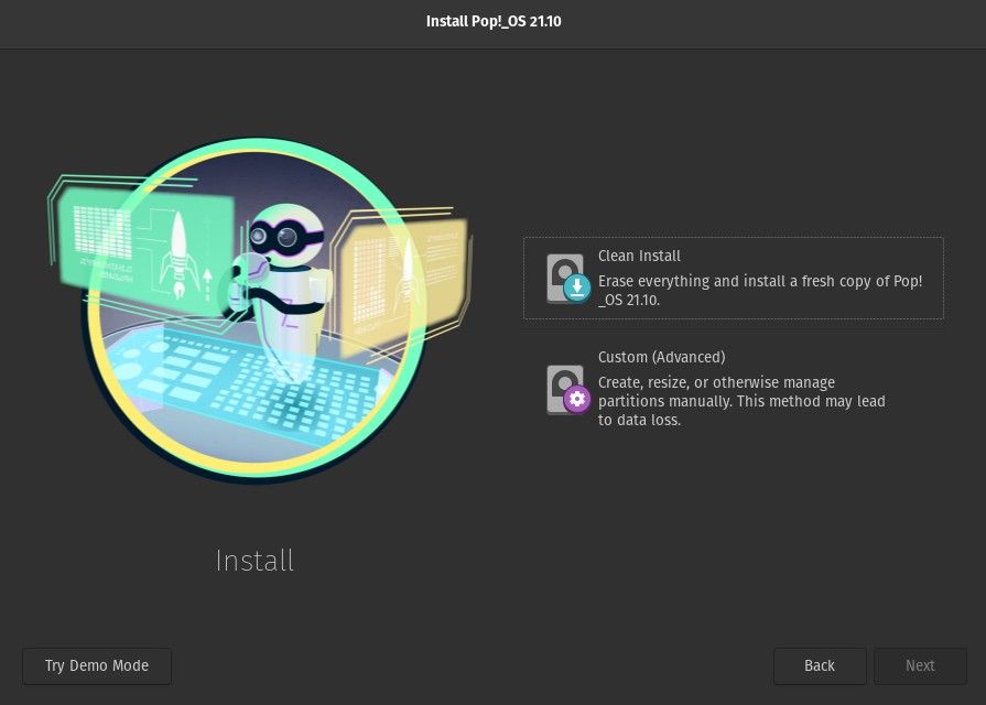 Варианты установки Pop!_OS