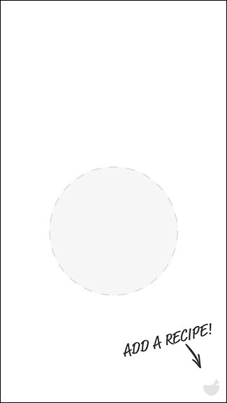 Экран добавления рецепта DO Button