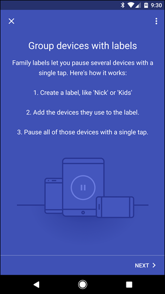 Экран ввода имени группы в приложении Google Wifi