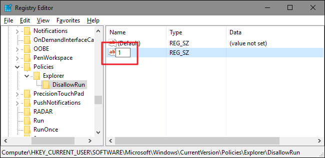 Проверка ограничения запуска приложения — окно Restrictions